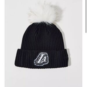 Los Angeles Lakers Pearl Pom Beanie